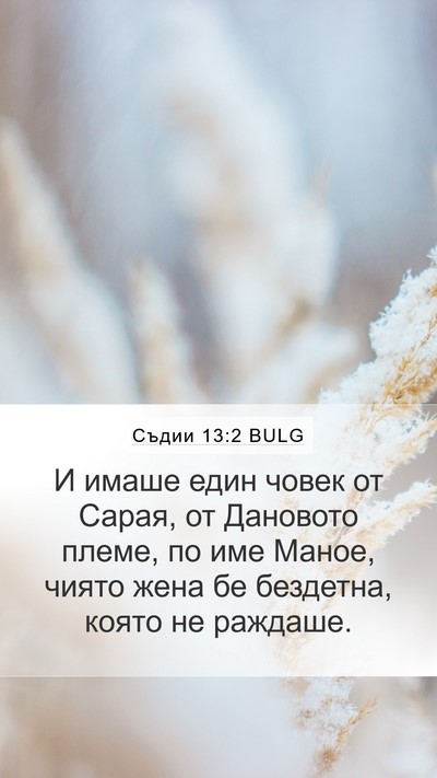 Съдии 13:2 BULG Bible Verse Image