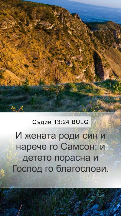Съдии 13:24 BULG Bible Verse Image