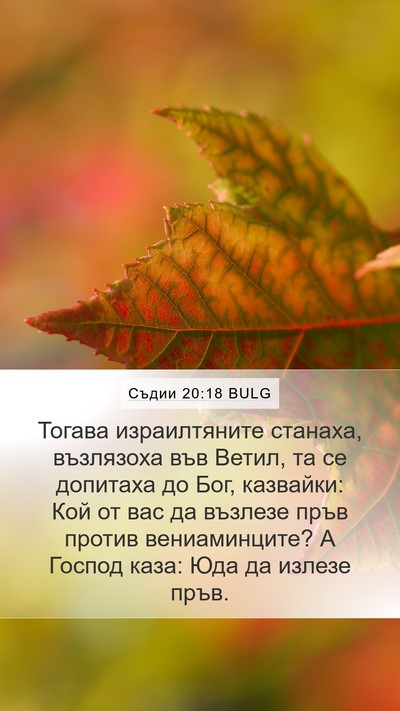 Съдии 20:18 BULG Bible Verse Image
