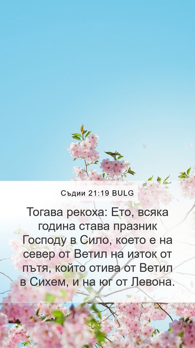 Съдии 21:19 BULG Bible Verse Image