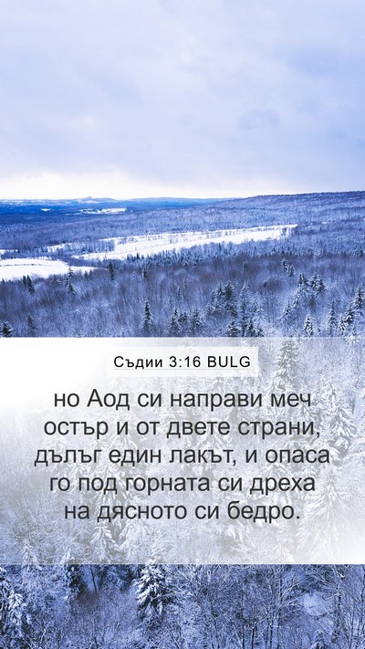 Съдии 3:16 BULG Mobile Phone Wallpaper - но Аод си направи меч остър - Mobile Bible Verse Wallpaper