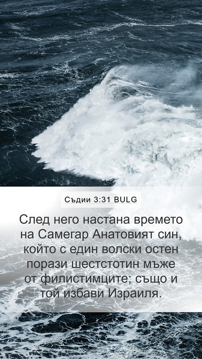 Съдии 3:31 BULG Bible Verse Image