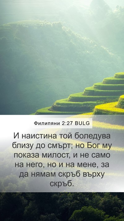 Филипяни 2:27 BULG Bible Verse Image