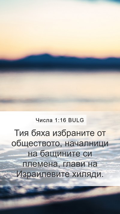Числа 1:16 BULG Bible Verse Image