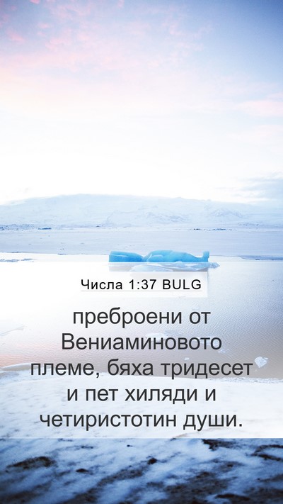 Числа 1:37 BULG Bible Verse Image