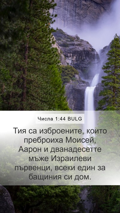 Числа 1:44 BULG Mobile Phone Wallpaper - Тия са изброените, които - Mobile Bible Verse Wallpaper