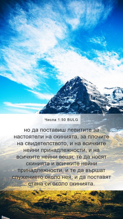 Числа 1:50 BULG Bible Verse Image