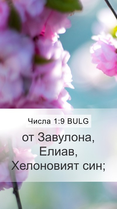 Числа 1:9 BULG Bible Verse Image