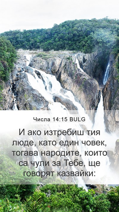 Числа 14:15 BULG Bible Verse Image