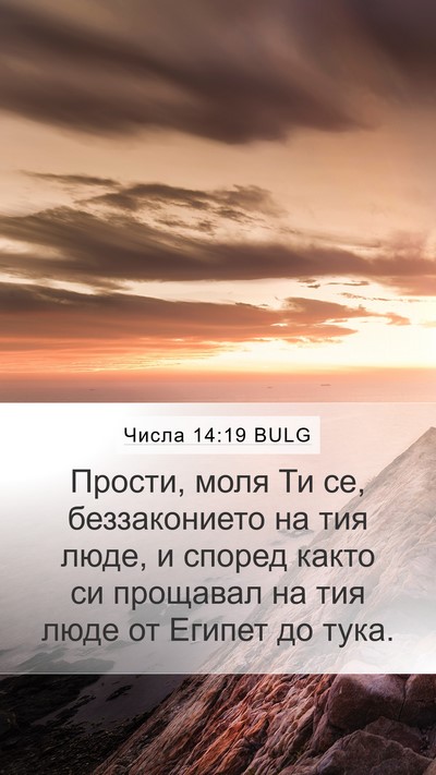 Числа 14:19 BULG Mobile Phone Wallpaper - Прости, моля Ти се, - Mobile Bible Verse Wallpaper