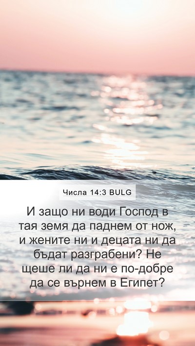 Числа 14:3 BULG Bible Verse Image