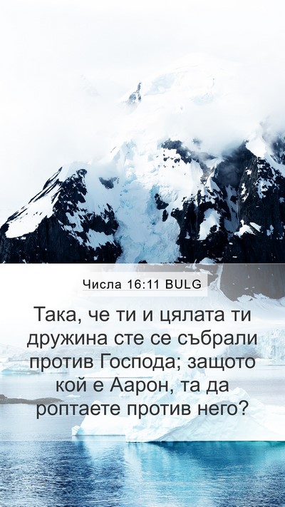 Числа 16:11 BULG Mobile Phone Wallpaper - Така, че ти и цялата ти - Mobile Bible Verse Wallpaper