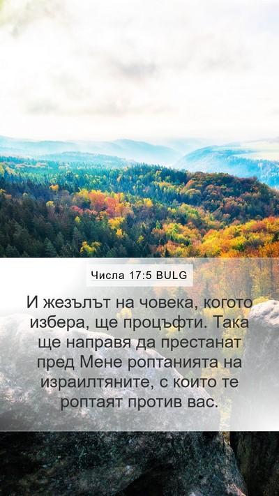 Числа 17:5 BULG Bible Verse Image