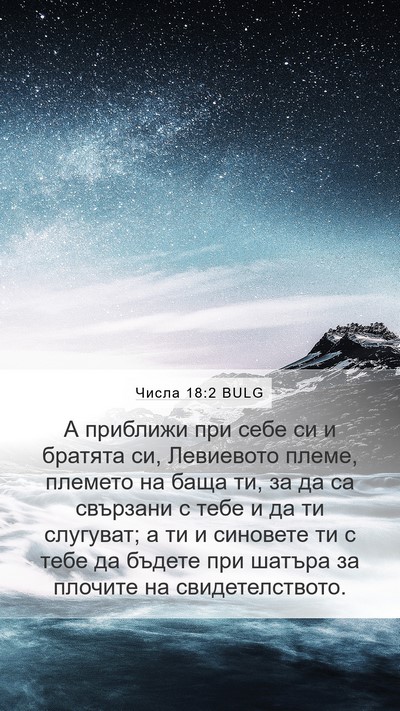 Числа 18:2 BULG Bible Verse Image