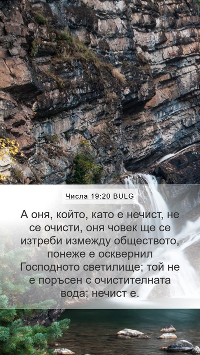 Числа 19:20 BULG Bible Verse Image