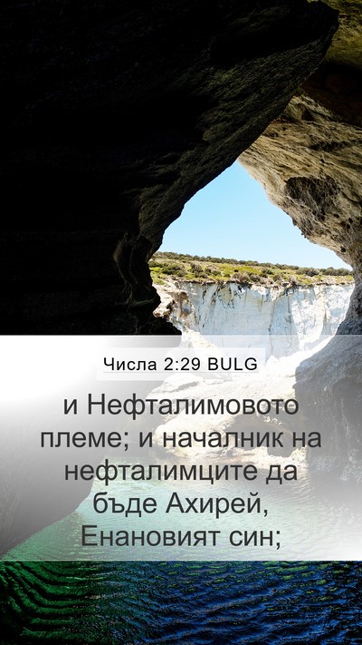 Числа 2:29 BULG Bible Verse Image