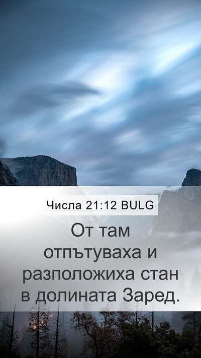 Числа 21:12 BULG Bible Verse Image