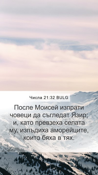 Числа 21:32 BULG Bible Verse Image
