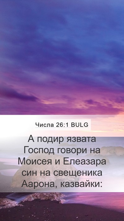 Числа 26:1 BULG Bible Verse Image