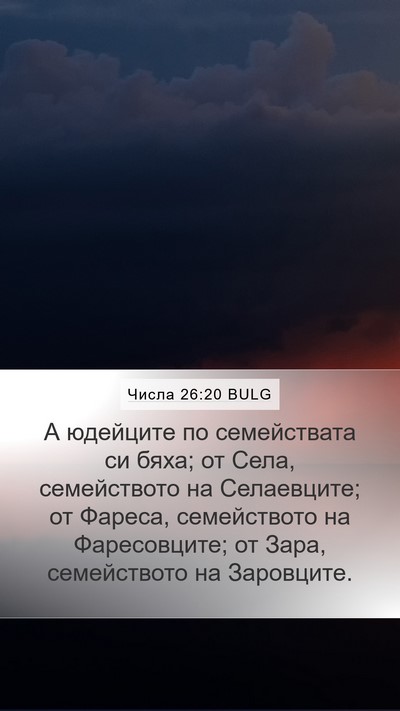 Числа 26:20 BULG Bible Verse Image