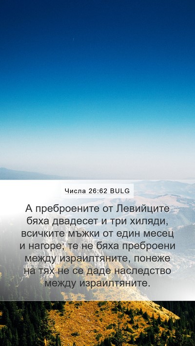 Числа 26:62 BULG Bible Verse Image
