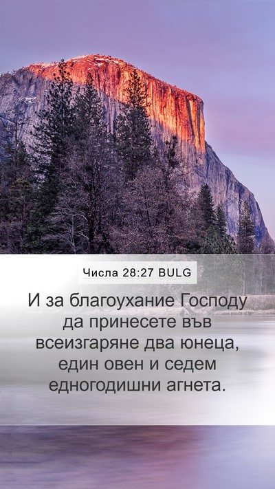 Числа 28:27 BULG Bible Verse Image