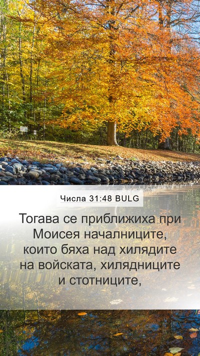 Числа 31:48 BULG Bible Verse Image