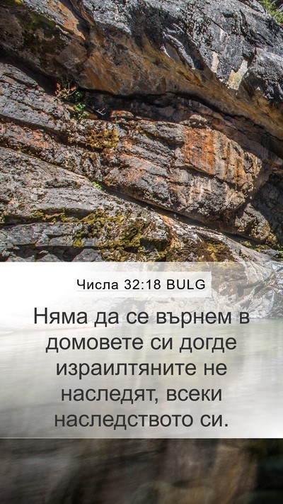 Числа 32:18 BULG Bible Verse Image