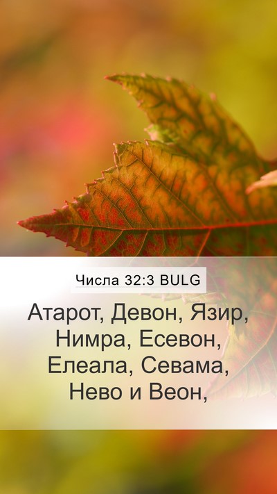 Числа 32:3 BULG Bible Verse Image