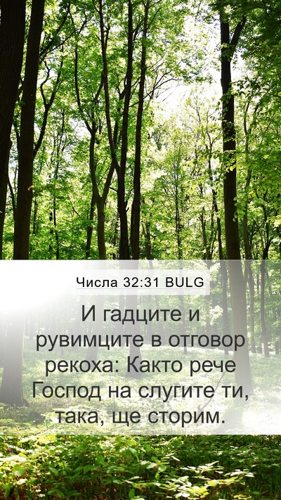 Числа 32:31 BULG Mobile Phone Wallpaper - И гадците и рувимците в - Mobile Bible Verse Wallpaper