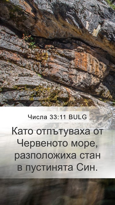 Числа 33:11 BULG Mobile Phone Wallpaper - Като отпътуваха от - Mobile Bible Verse Wallpaper
