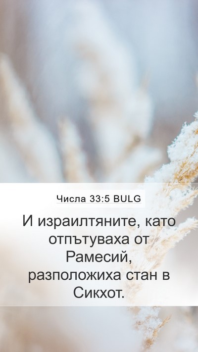 Числа 33:5 BULG Bible Verse Image
