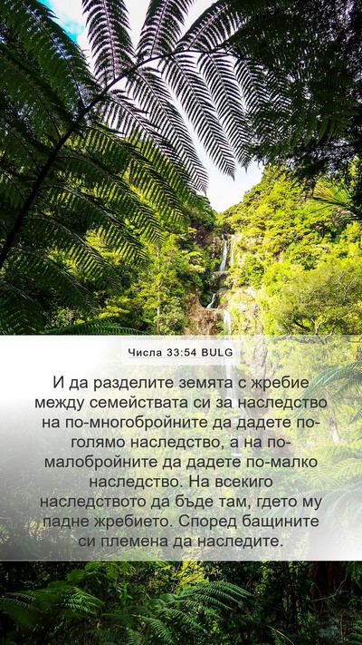 Числа 33:54 BULG Bible Verse Image