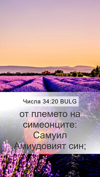 Числа 34:20 BULG Mobile Phone Wallpaper - от племето на симеонците: - Mobile Bible Verse Wallpaper