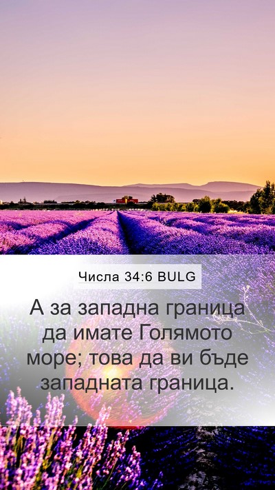 Числа 34:6 BULG Bible Verse Image
