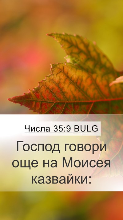 Числа 35:9 BULG Mobile Phone Wallpaper - Господ говори още на - Mobile Bible Verse Wallpaper