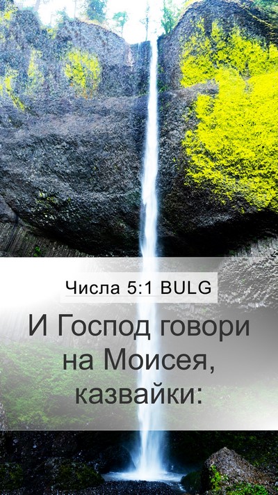 Числа 5:1 BULG Mobile Phone Wallpaper - И Господ говори на Моисея, - Mobile Bible Verse Wallpaper