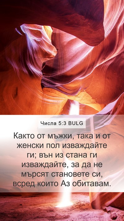 Числа 5:3 BULG Mobile Phone Wallpaper - Както от мъжки, така и от - Mobile Bible Verse Wallpaper