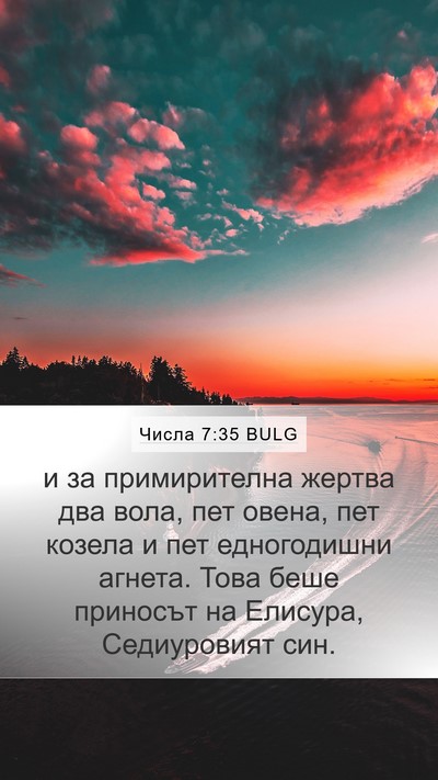 Числа 7:35 BULG Bible Verse Image