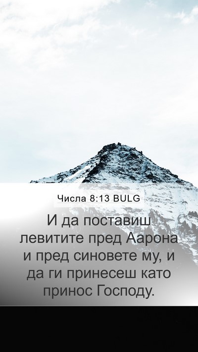 Числа 8:13 BULG Mobile Phone Wallpaper - И да поставиш левитите - Mobile Bible Verse Wallpaper