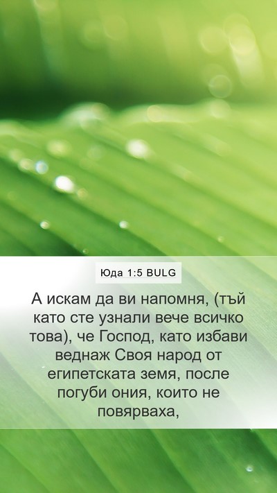 Юда 1:5 BULG Bible Verse Image