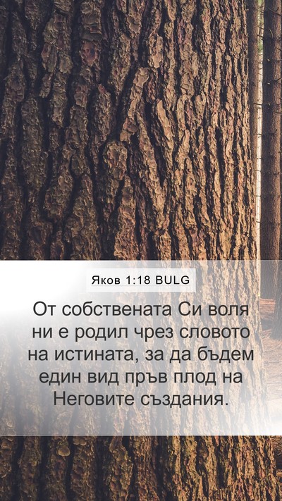 Яков 1:18 BULG Bible Verse Image