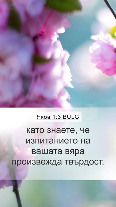 Яков 1:3 BULG Bible Verse Image