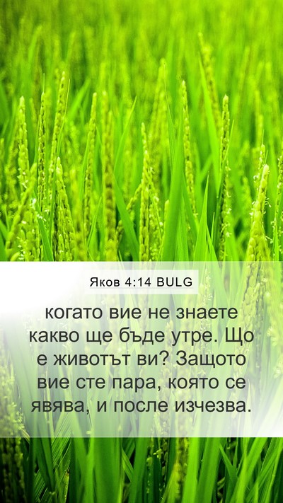 Яков 4:14 BULG Bible Verse Image